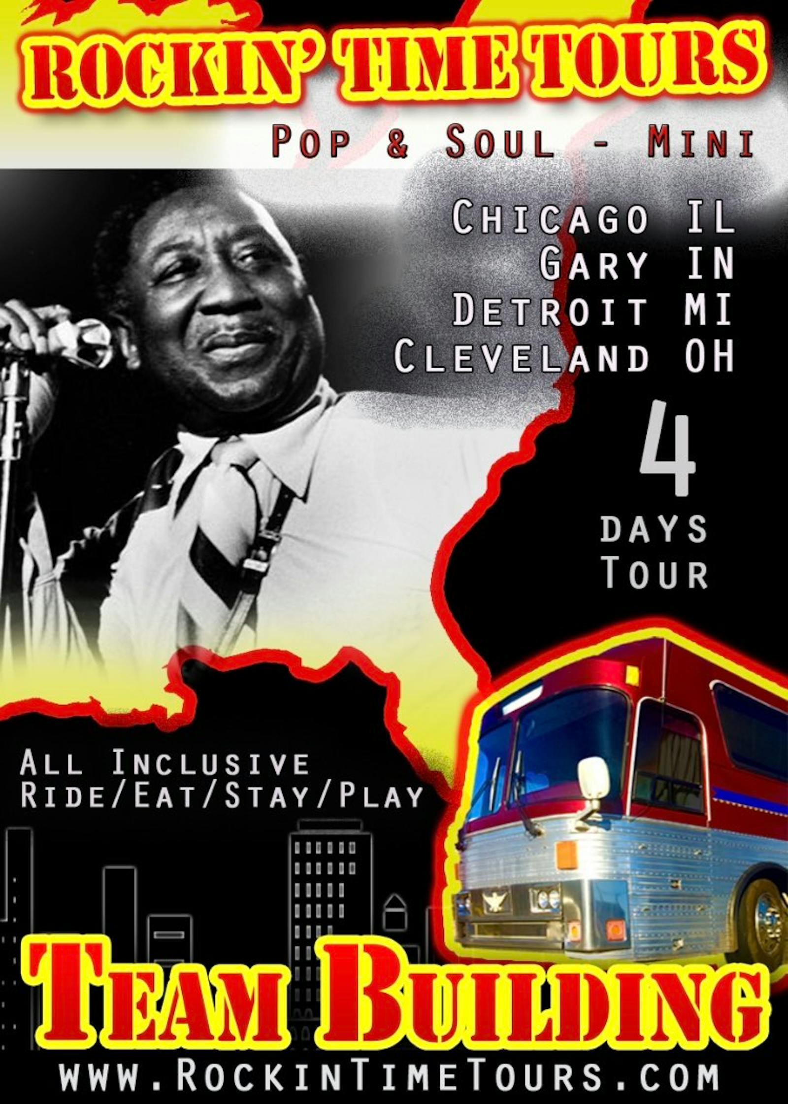 Pop and Soul four-day mini tour artwork